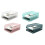 Exerz Letter Trays 2pcs Stackable Paper Sorter/ Desk Organiser/ File Tray for Desk - Wire Mesh Metal File Rack - Office, School, Home Study (Whit 4