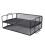 Exerz Letter Trays 2pcs Stackable Paper Sorter/ Desk Organiser/ File Tray for Desk - Wire Mesh Metal File Rack - Office, School, Home Study - EX6 1