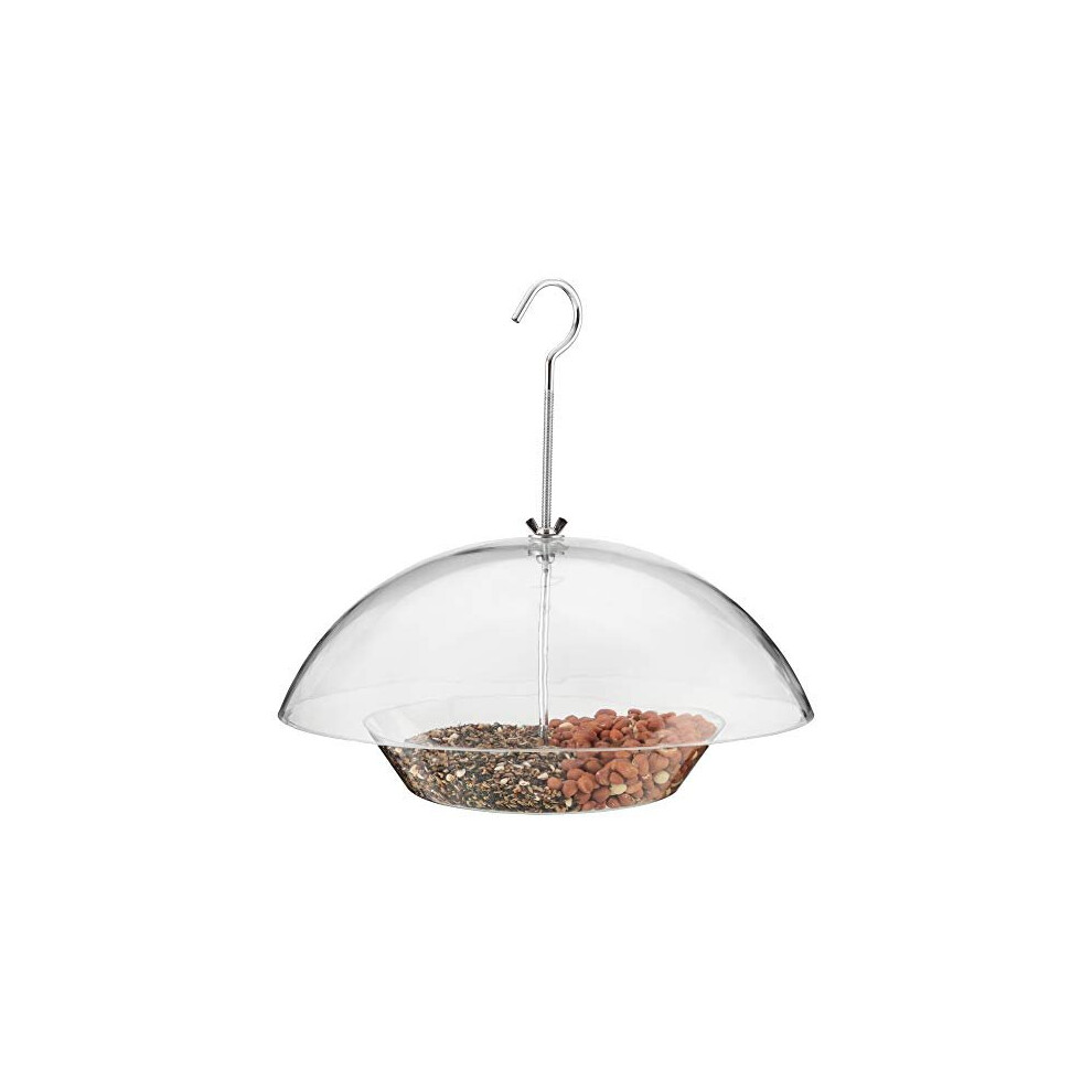 Happy Beaks Hanging Squirrel Proof Domed Wild Bird Feeder for Garden, Adjustable, Weatherproof & Easy To Clean