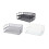 Exerz Letter Trays 2pcs Stackable Paper Sorter/ Desk Organiser/ File Tray for Desk - Wire Mesh Metal File Rack - Office, School, Home Study - EX6 6
