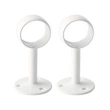 The diameter of 32 mm / 1-1 / 4 inches shower curtain closet rod frame pipe flange, socket, ceiling mounting bracket pipe fitting support, 2 piec