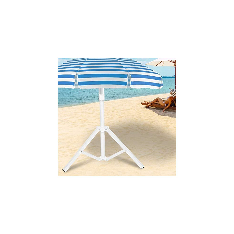 Estink Parasol Base Umbrella Stand Umbrella Stand Triangular Iron for Camping Garden Beach Beach Parasol 2 Meters