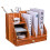 EXERZ Desktop Organiser with Drawer Wooden Paper Sorter - Assembly Easily- 3 Layers File Storage, Holds A4 Paper Document, Letter Filler and Rack 6