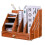 EXERZ Desktop Organiser with Drawer Wooden Paper Sorter - Assembly Easily- 3 Layers File Storage, Holds A4 Paper Document, Letter Filler and Rack 1