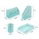 Exerz Desk Organiser 4 Pieces/ Office Set/ Desktop Metal Mesh Filing Including: A4 Letter Tray x 1, A4 Magazine Rack/ Upright Document Holder x 1 2
