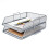 Exerz Letter Trays 2pcs Stackable Paper Sorter/Desk Organiser/File Tray for Desk - Wire Mesh Metal File Rack - Office, School, Home Study (EX6357 1