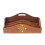 Large Polished Wood Letter Rack with Brass Inlay 2
