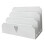 GreyZouq White Letter Rack with Heart Window 2