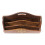 Large Polished Wood Letter Rack with Brass Inlay 3
