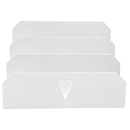 GreyZouq White Letter Rack with Heart Window 2