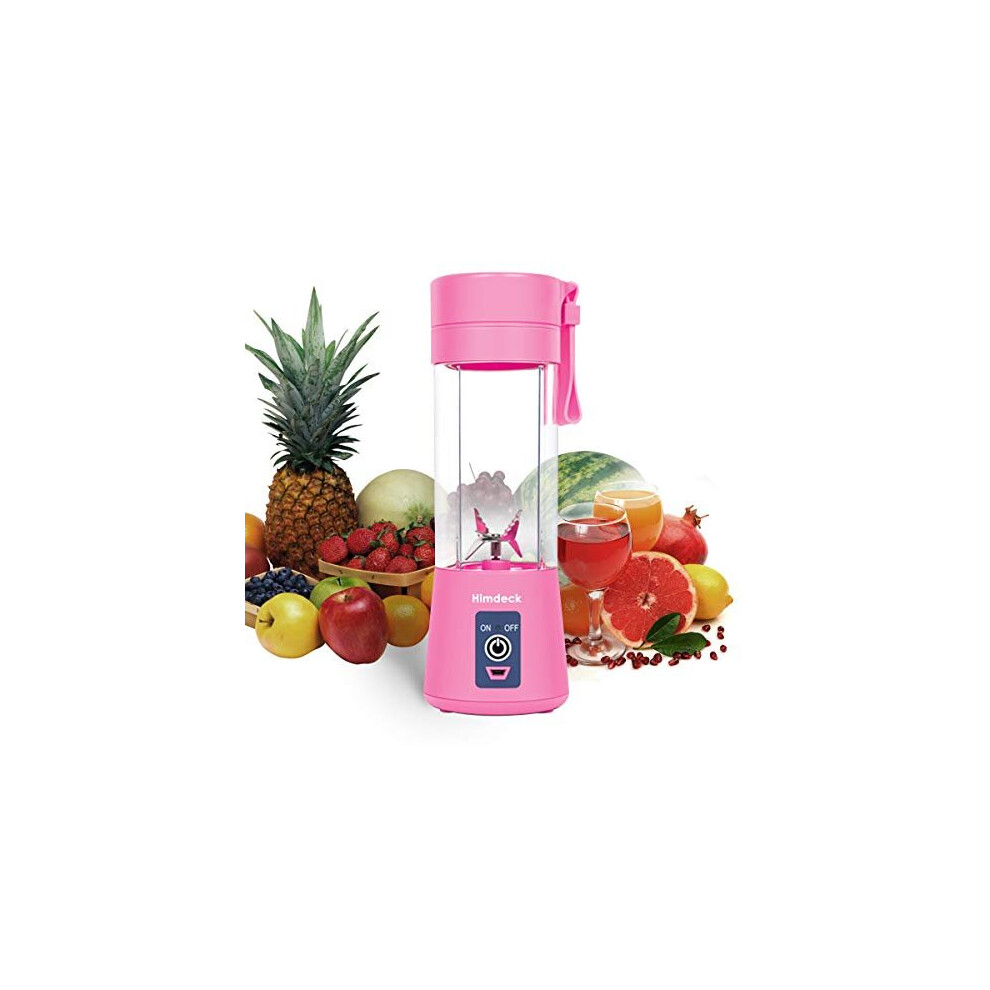 Personal Blender, Portable Blender for Smoothies and Shakes Handheld Electric Fruit Mixer Machine Six Blades 380mL USB Rechargeable Ice Mini Juic-image-OPC-P9RX7M2-NEW