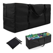 Enzeno Garden Furniture Cushion Storage Bag, 420D Oxford Fabric Waterproof, Anti-UV Heavy Duty Christmas Tree Storage Bag with Carry Handle and Z