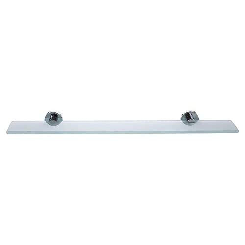 tesa SMOOZ Glass Bathroom Shelf - No Drill Shelf Made of Satined Glass ...