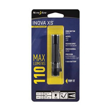 Nite Ize INOVA XS LED Flashlight, 110 Lumen Mini Flashlight With Pocket Clip, Waterproof, Shockproof + Crushproof, Black Aerospace-grade Alu