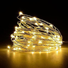 Fairy Lights, Jsdoin 50 LED Battery Operated String Lights Copper Wire Light for Indoor Outdoor Lighting, Bedroom, Wedding Decor, Party, Christ