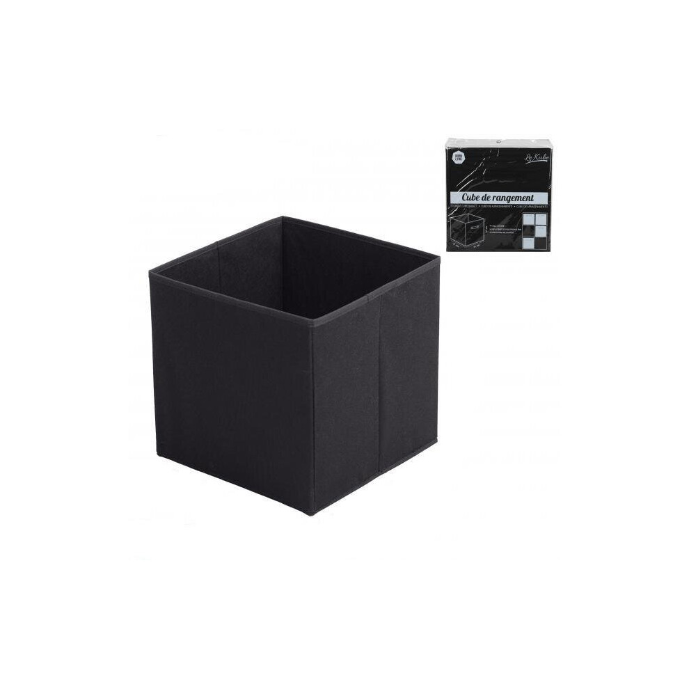 Import Distribution Fornord Fabric Storage Cube 31X 31 X31 Cm Black
