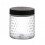 Round Glass Storage Jar With Black Mat Lid 500ml 1