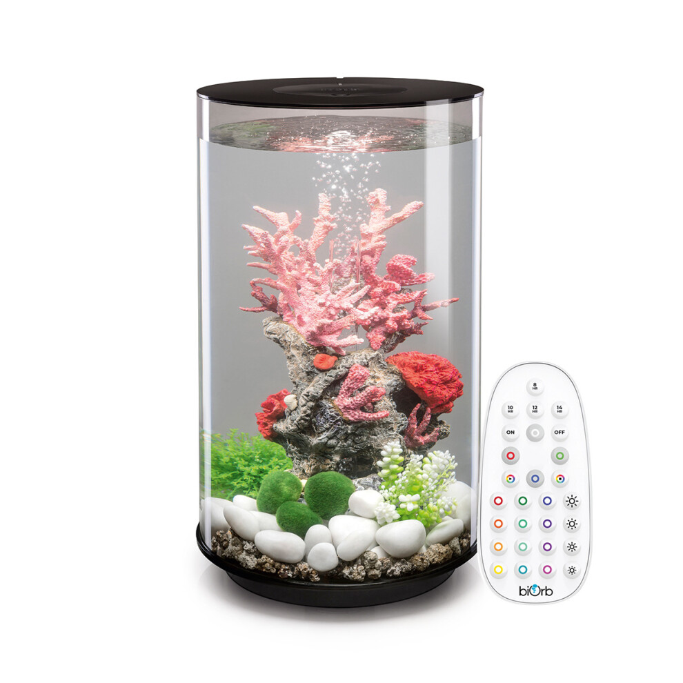 Biorb Tube 30L Aquarium With Mcr Led Lighting Black