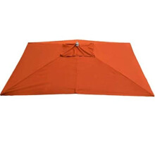 Field & Hawken - Terracotta Parasol Canopy - 3x2m Garden Parasol - 8-10 Person Parasol - Rectangular Canopy - Aluminium Parasol Frame