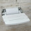 NES Home Kayson 350mm Foldable White Wall Mounted Shower Seat Mobility Aid Chrome Mount 1