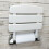 NES Home Kayson 350mm Foldable White Wall Mounted Shower Seat Mobility Aid Chrome Mount 7
