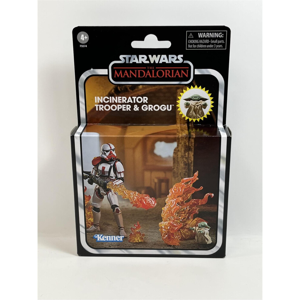 Hasbro Incinerator Trooper And Grogu The Mandalorian Deluxe 3.75 F5574