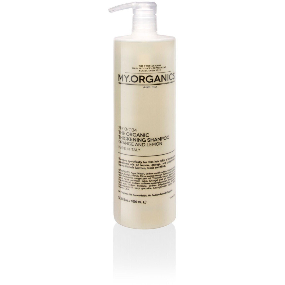 The Organic Thickening Shampoo Orange and Lemon 1000ml