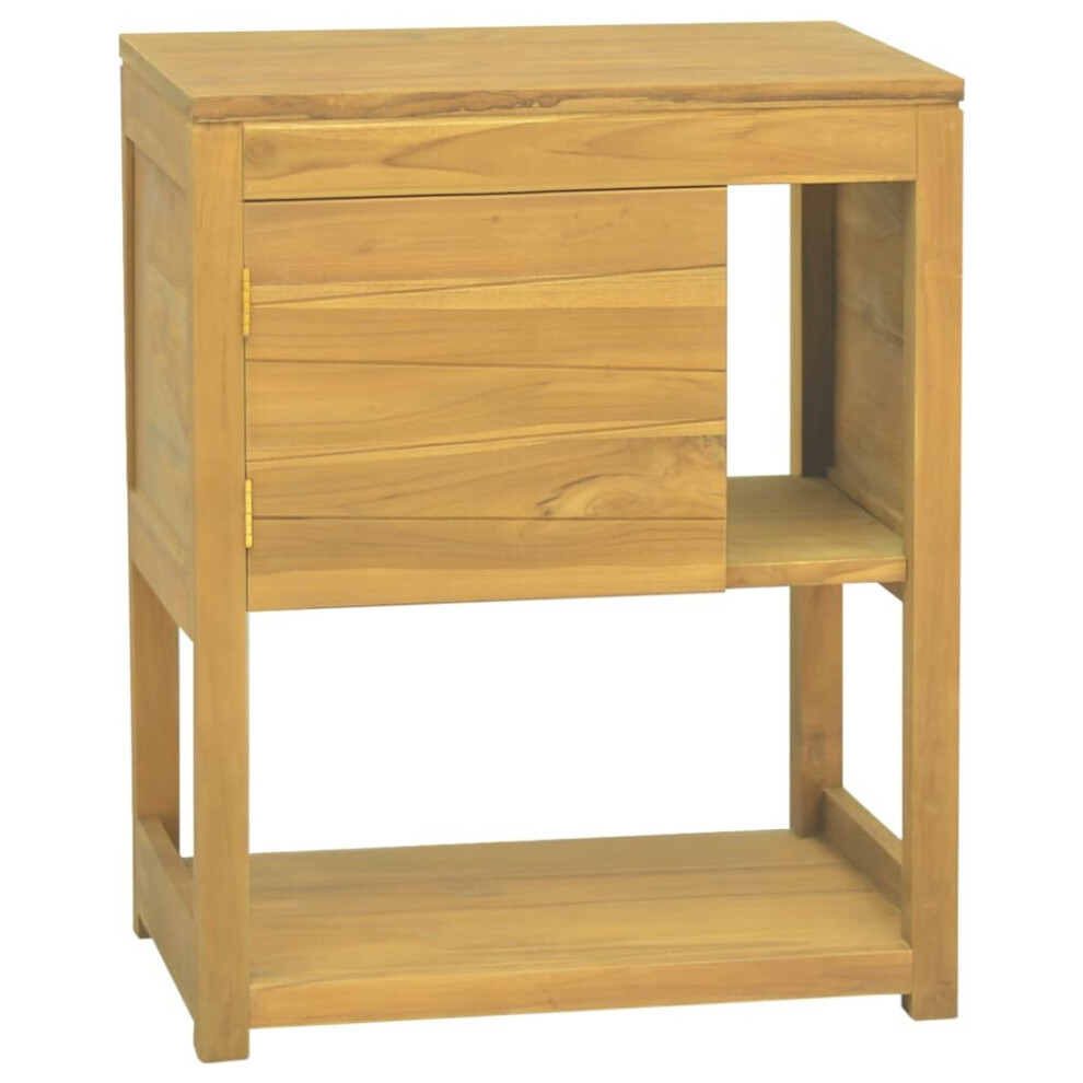 Vidaxl (60 X 40 X 75 Cm) Bathroom Cabinet Washroom Sink Unit Basin Cupboard Solid Wood Teak