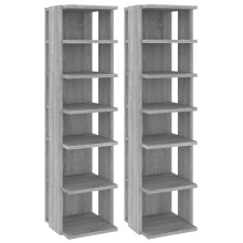 (grey sonoma, 2) vidaXL Shoe Cabinet Household Storage Shelf Shoe Cupboard Engineered Wood