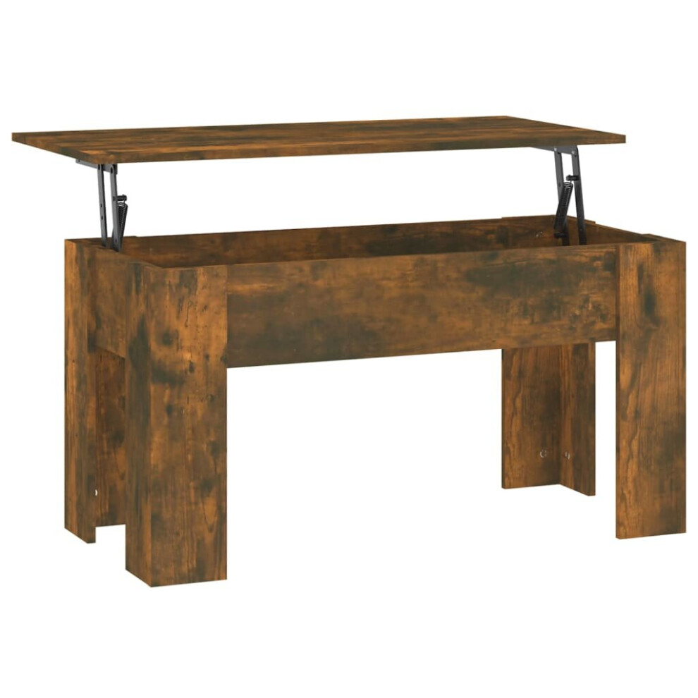 Vidaxl (Smoked Oak) Coffee Table Engineered Wood Couch Centre Accent Table Multi Colours