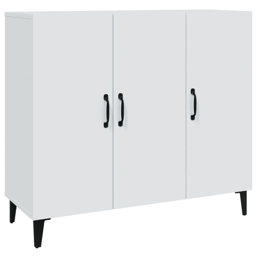 Vidaxl (White) Sideboard Engineered Wood Indoor Cupboard Storage Cabinet Multi Colours