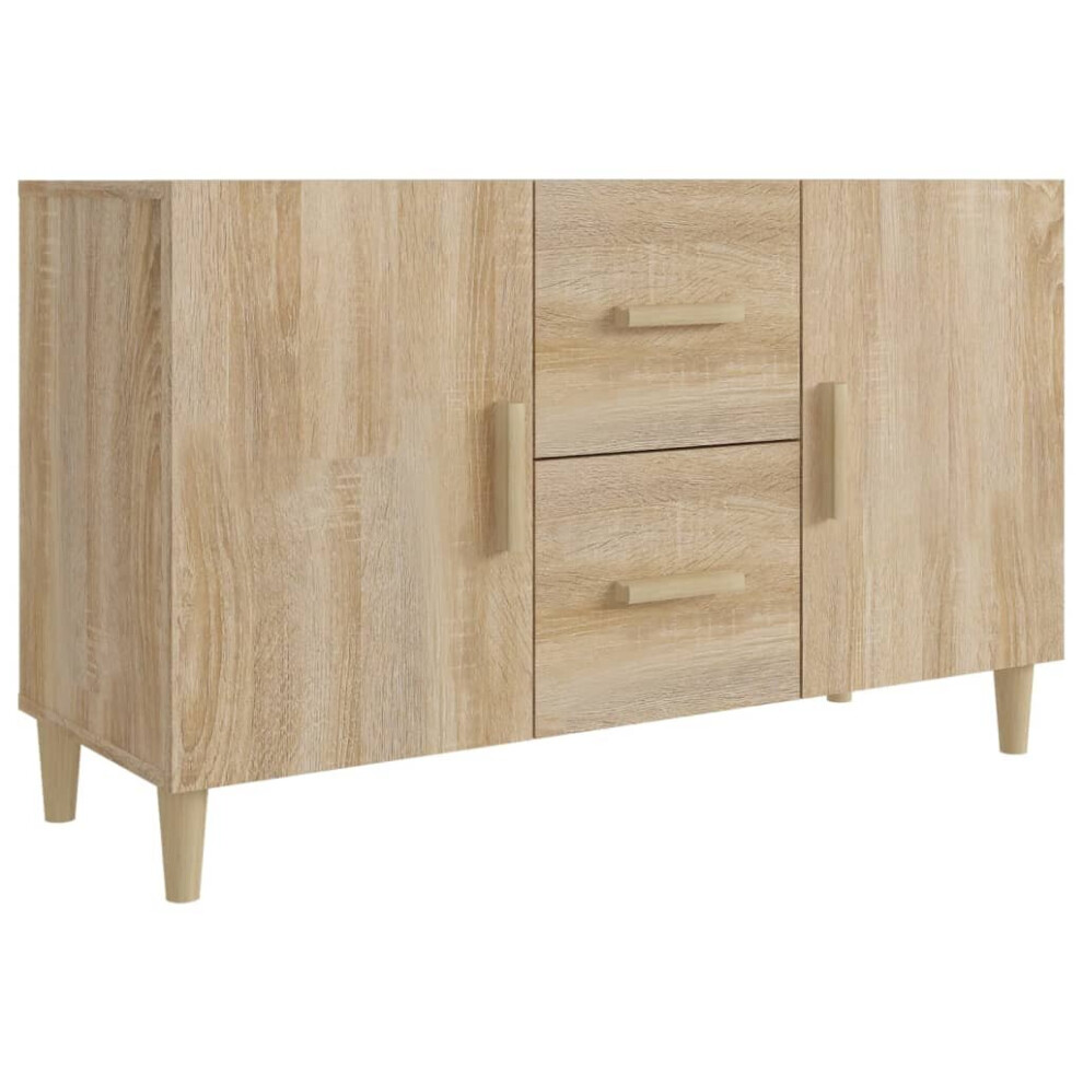 Vidaxl (Sonoma Oak) Sideboard Storage Cupboard Cabinet Buffet Highboard Engineered Wood