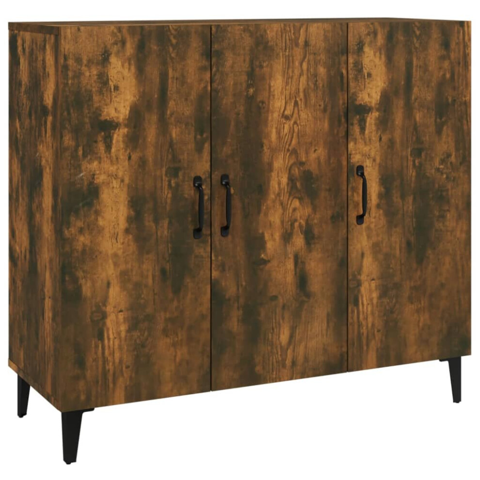 Vidaxl (Smoked Oak) Sideboard Engineered Wood Indoor Cupboard Storage Cabinet Multi Colours