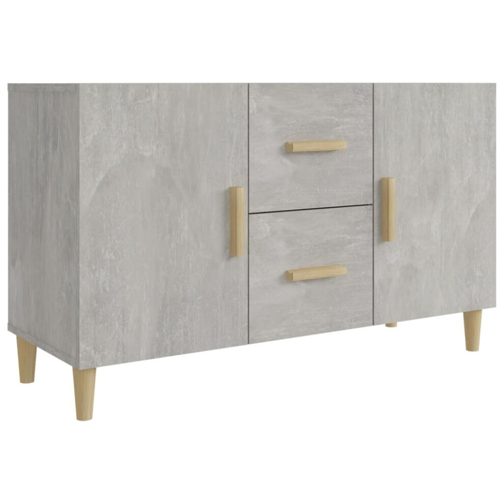 Vidaxl (Concrete Grey) Sideboard Storage Cupboard Cabinet Buffet Highboard Engineered Wood