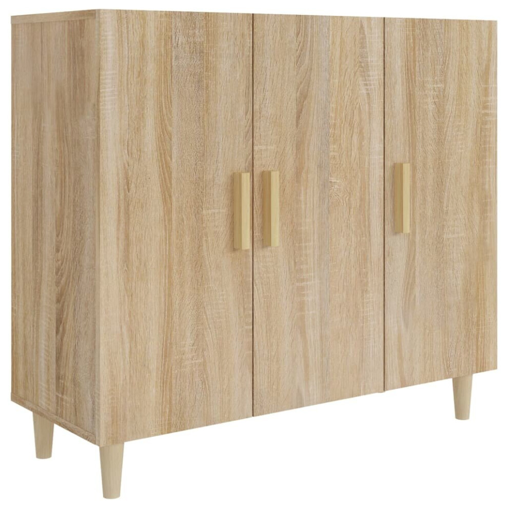 Vidaxl (Sonoma Oak) Sideboard Console Cabinet Cupboard Storage Organiser Engineered Wood