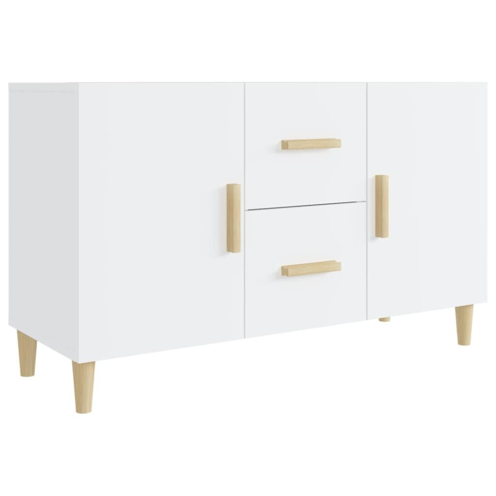 (high gloss white) vidaXL Sideboard Engineered Wood Storage Highboard Furniture Multi Colours