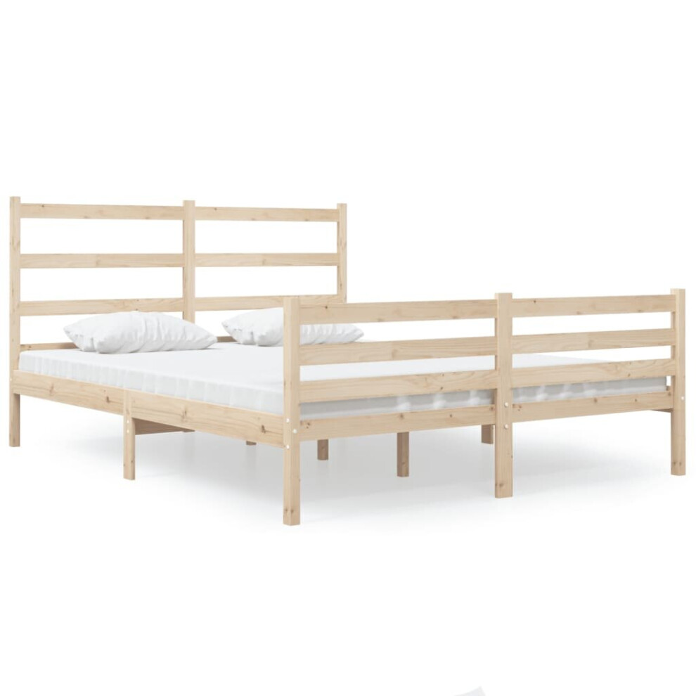 (brown, 120 x 190 cm) vidaXL Solid Wood Pine Bed Frame Home Wooden Bedstead Multi Colours/Sizes