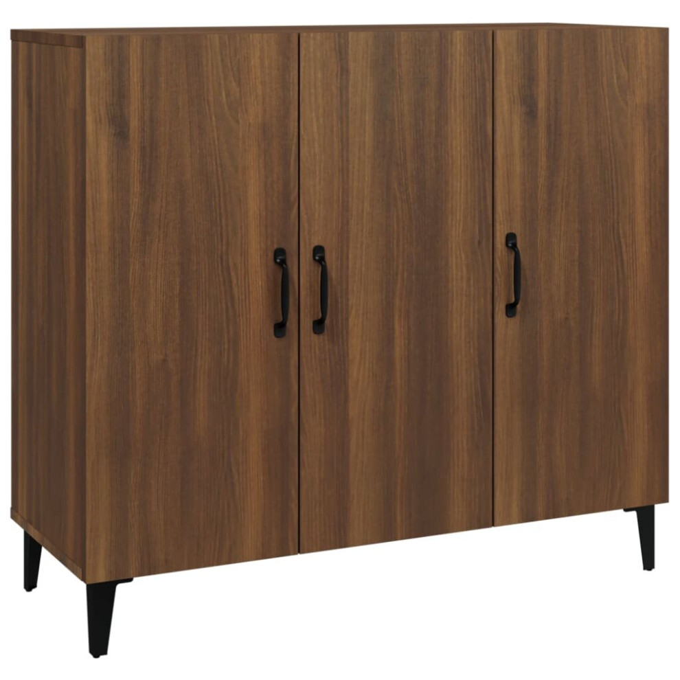 (brown oak) vidaXL Sideboard Engineered Wood Indoor Cupboard Storage Cabinet Multi Colours