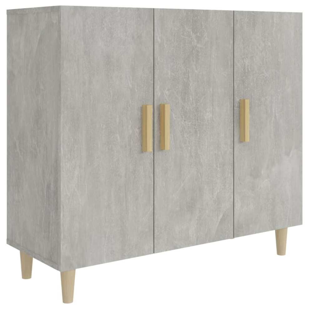 (concrete grey) vidaXL Sideboard Engineered Wood Console Cabinet Home Organiser Multi Colours