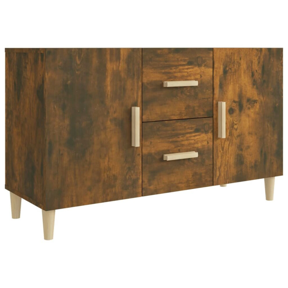 Vidaxl (Smoked Oak) Sideboard Storage Cupboard Cabinet Buffet Highboard Engineered Wood