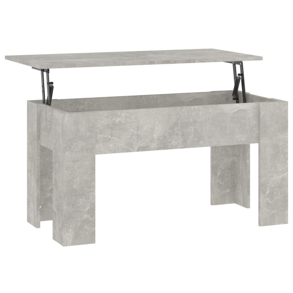 Vidaxl (Concrete Grey) Coffee Table Engineered Wood Couch Centre Accent Table Multi Colours