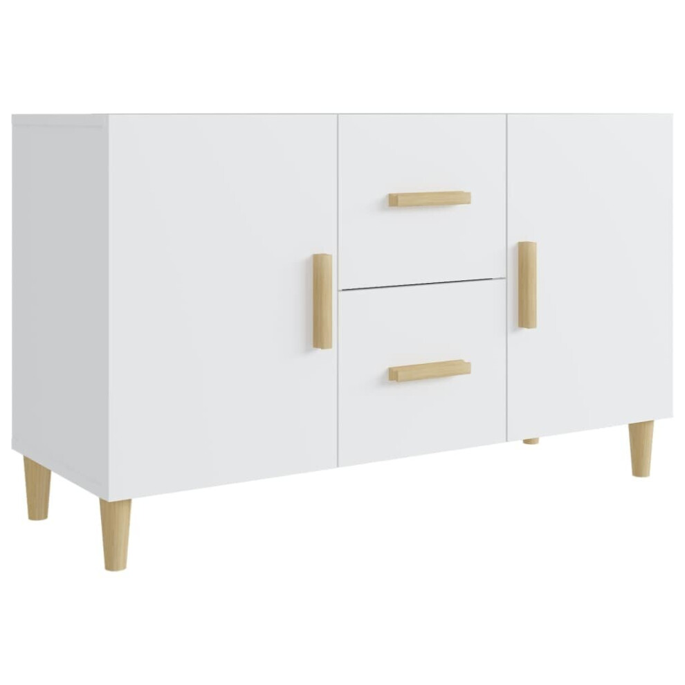 (white) vidaXL Sideboard Engineered Wood Storage Highboard Furniture Multi Colours