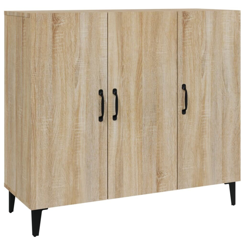 Vidaxl (Sonoma Oak) Sideboard Engineered Wood Indoor Cupboard Storage Cabinet Multi Colours