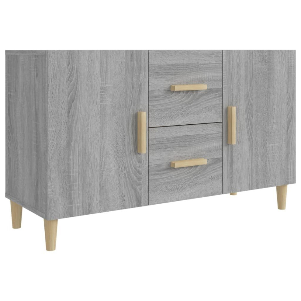 Vidaxl (Grey Sonoma) Sideboard Storage Cupboard Cabinet Buffet Highboard Engineered Wood