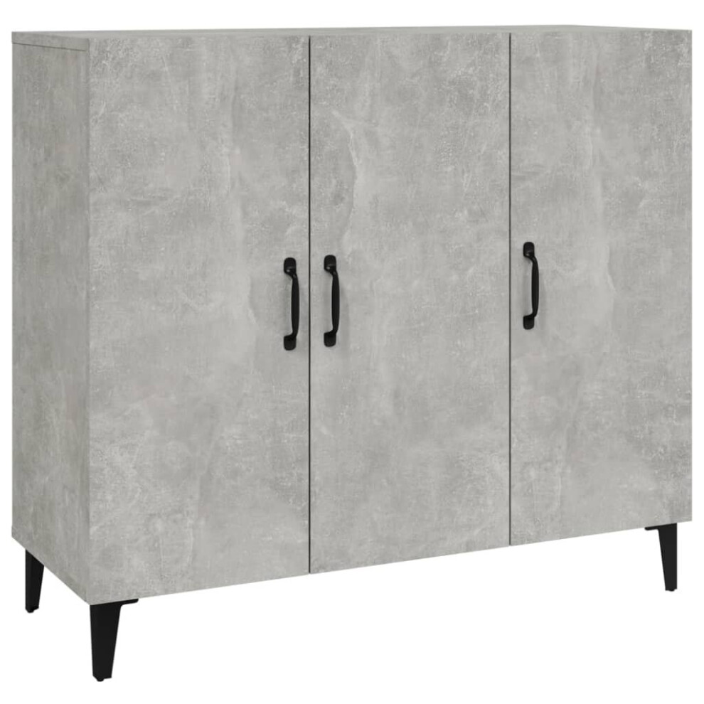 Vidaxl (Concrete Grey) Sideboard Engineered Wood Indoor Cupboard Storage Cabinet Multi Colours