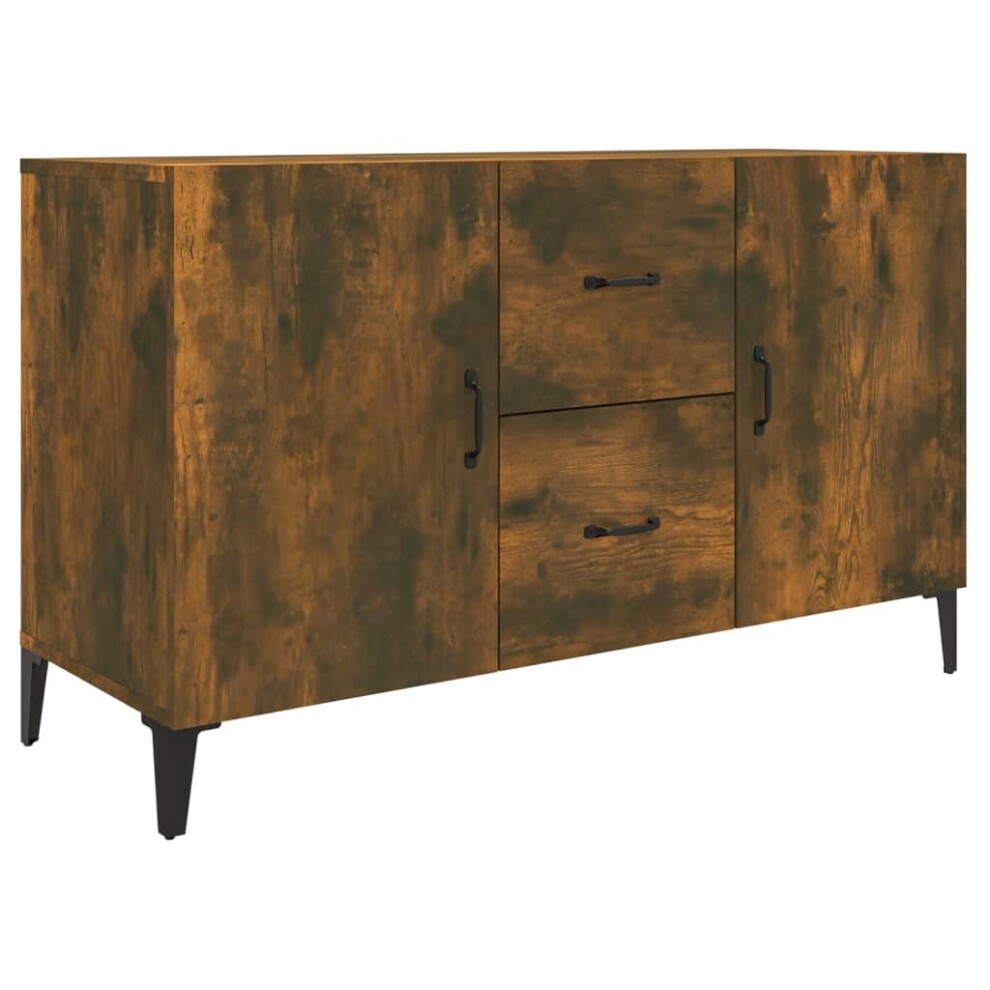 Vidaxl (Smoked Oak) Sideboard Storage Cupboard Cabinet Buffet Highboard Engineered Wood