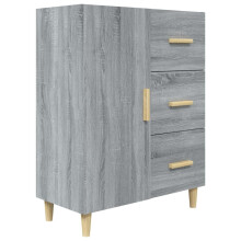 (grey sonoma) vidaXL Sideboard White Engineered Wood Cupboard Storage Cabinet Multi Colours