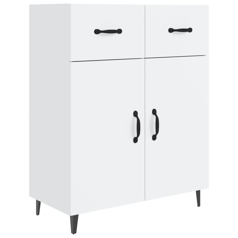 (high gloss white) vidaXL Sideboard Engineered Wood Indoor Highboard Home Organiser Multi Colours