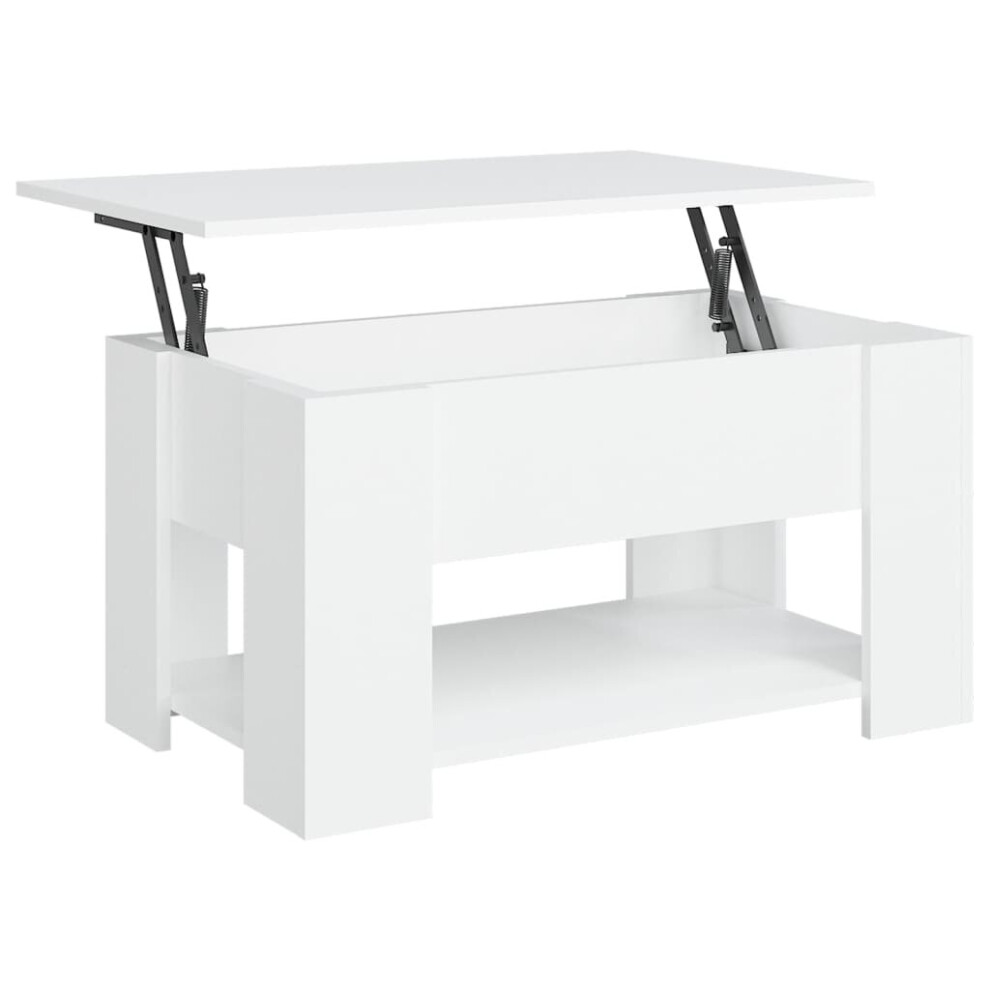 Vidaxl (White) Coffee Table Engineered Wood Couch Centre Accent Table Multi Colours