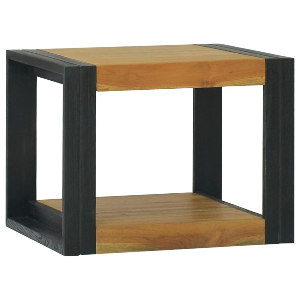 Vidaxl (Brown And Black, 45 X 45 X 35 Cm) Bathroom Cabinet Washroom Sink Unit Basin Cupboard Solid Wood Teak